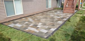 paver patio in Des Moines yard