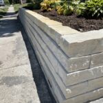 retaining wall landscaping project des moines iowa