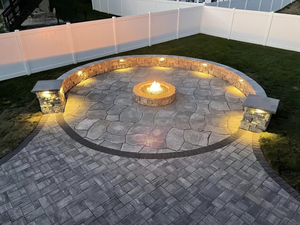 Fire Up Your Fall Nights: The Magic of Custom Fire Pits with Tebock’s Landscape