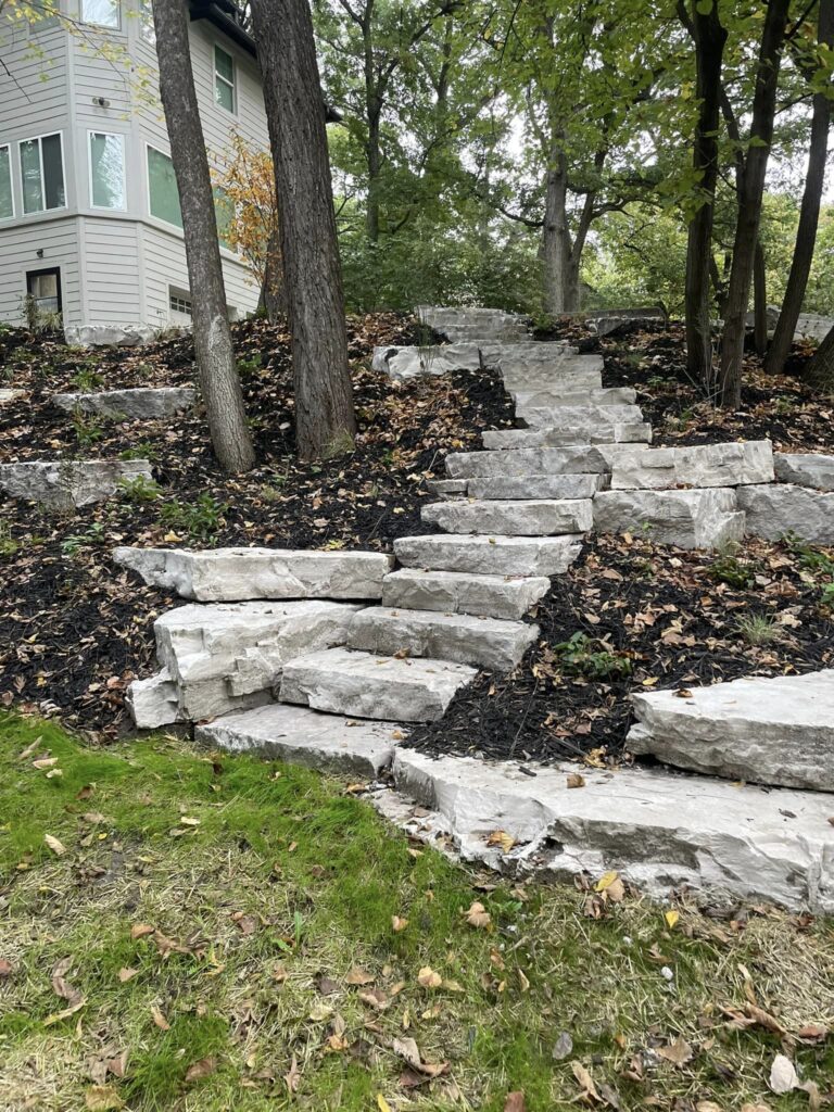 des moines stone steps staircases