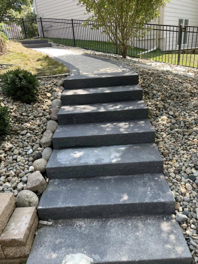 des moines stone steps staircases