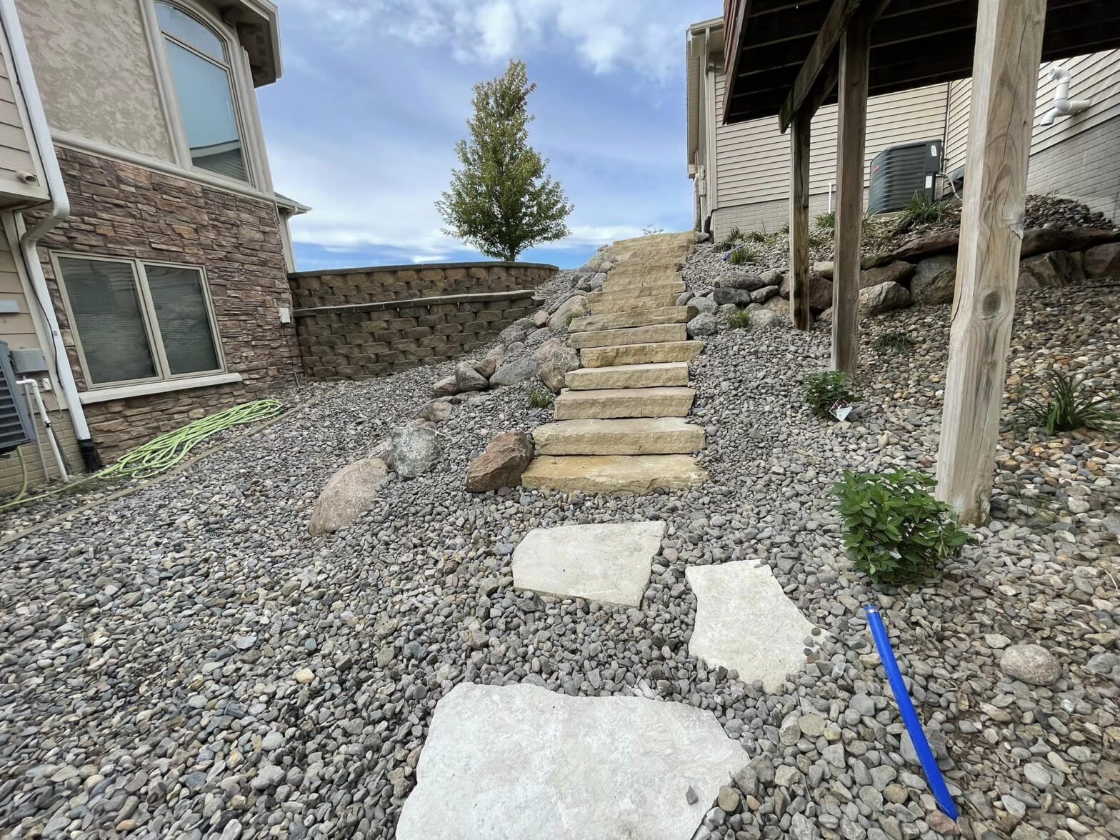 des moines stone steps staircases