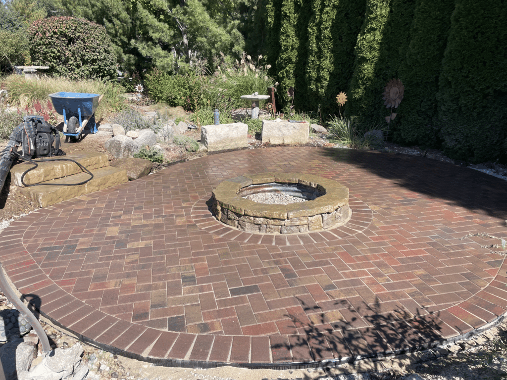 des moines paver patio installation