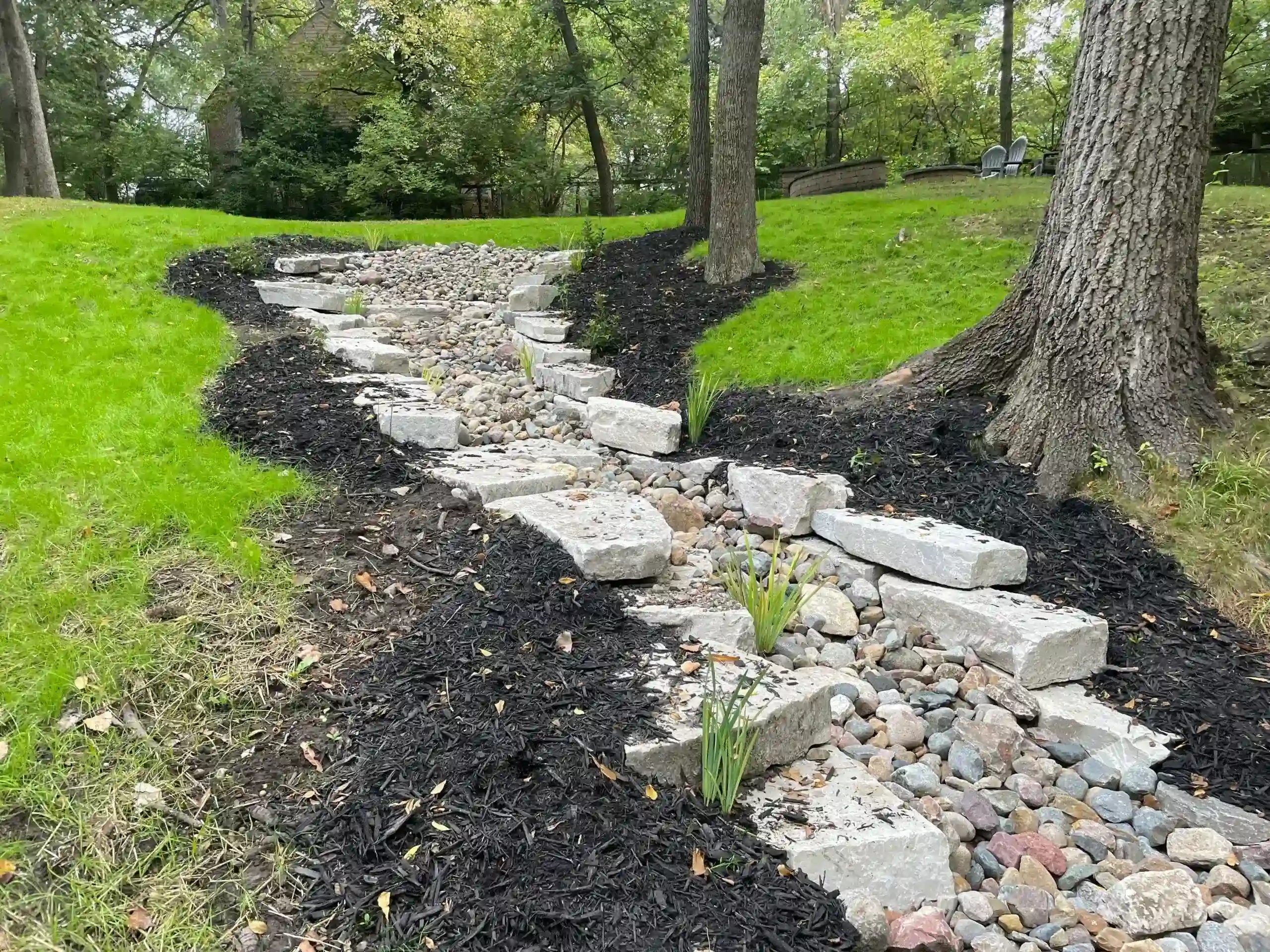 stone edging in Des Moines Iowa