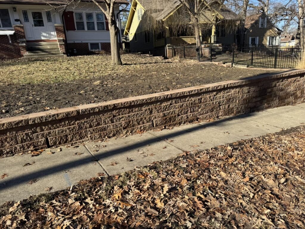 beaverdale new retaining wall - 4