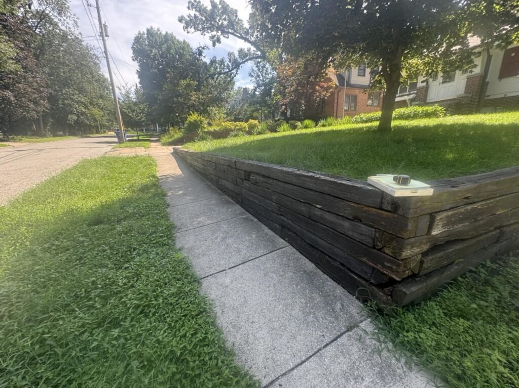 beaverdale old retaining wall